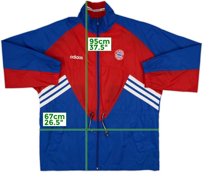 1995-96 Bayern Munich adidas Rain Jacket - 9/10 - (XXL)