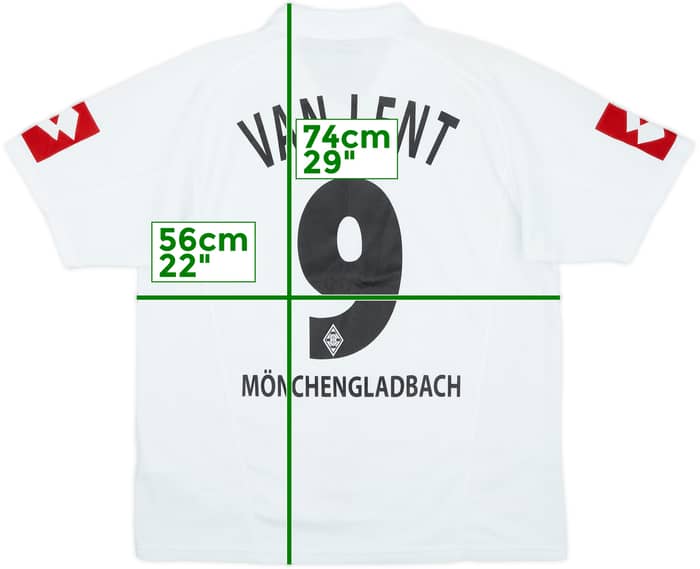 2003-05 Borussia Monchengladbach Home Shirt Van Lent #9 - 7/10 - (M)