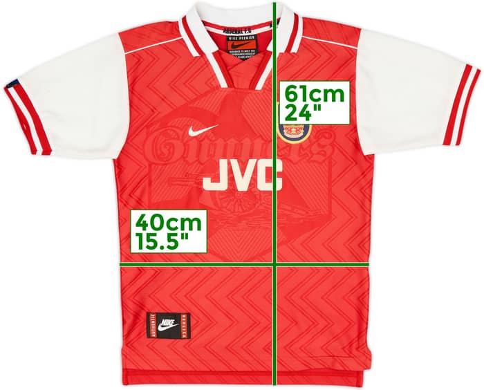 1994-96 Arsenal Home Shirt - 8/10 - (M.Boys)