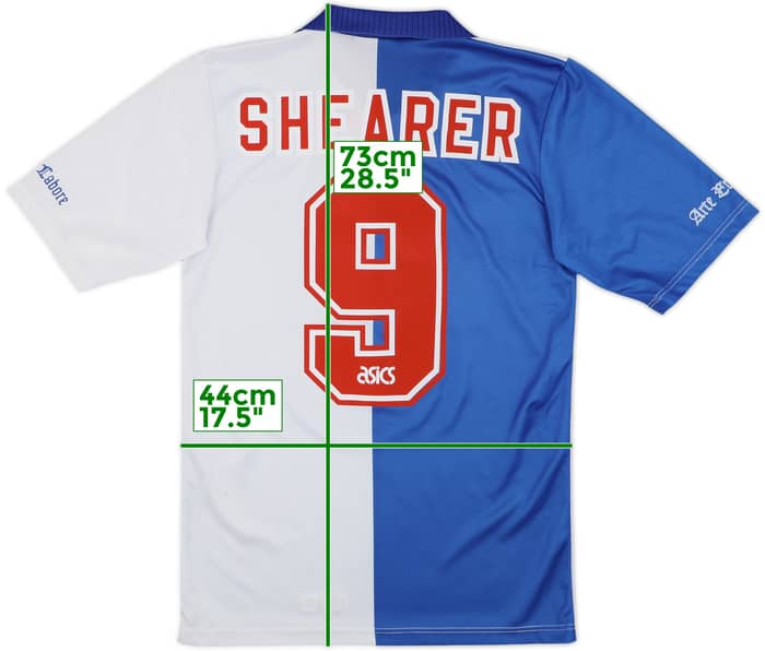 1994-95 Blackburn Home Shirt Shearer #9 - 8/10 - (S)