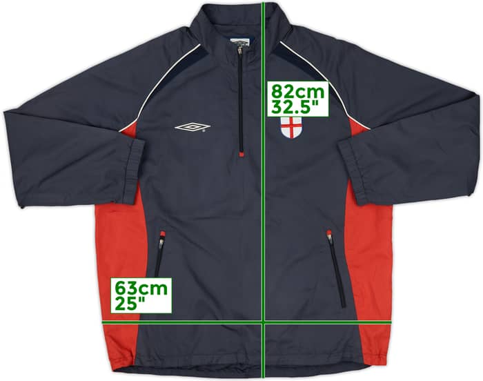 2002-04 Engand Umbro Hooded Rain Jacket - 5/10 - (3XL)
