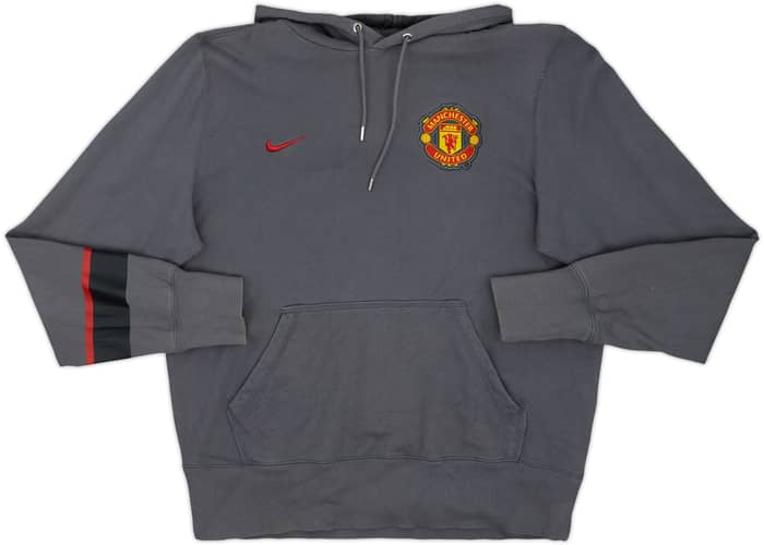 2012-13 Manchester United Nike Hooded Top - 8/10 - (M)
