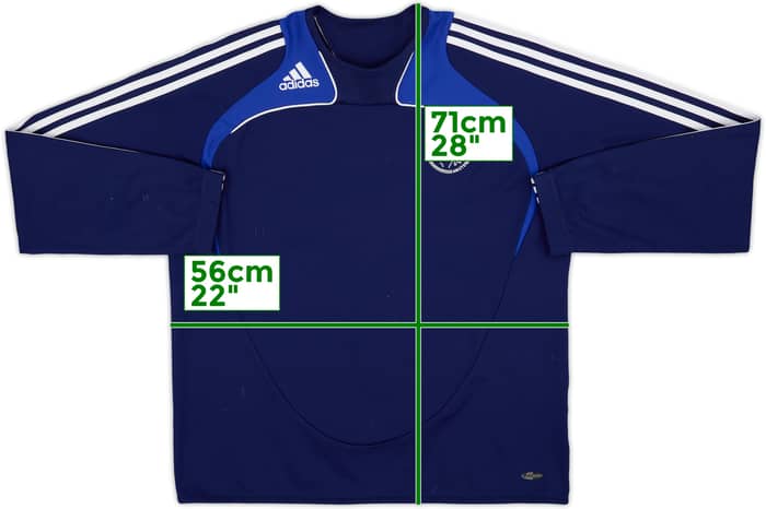 2008-09 Ajax adidas Sweat Top - 8/10 - (L/XL)