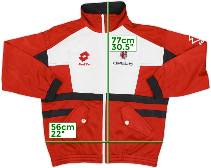 1994-95 AC Milan Lotto Track Jacket - 6/10 - (XL.Boys)