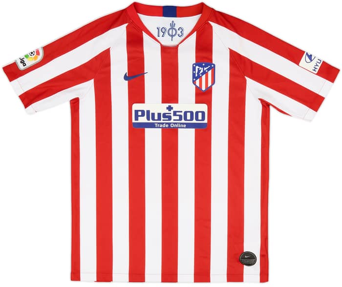 2019-20 Atletico Madrid Home Shirt - 3/10 - (XL.Boys)