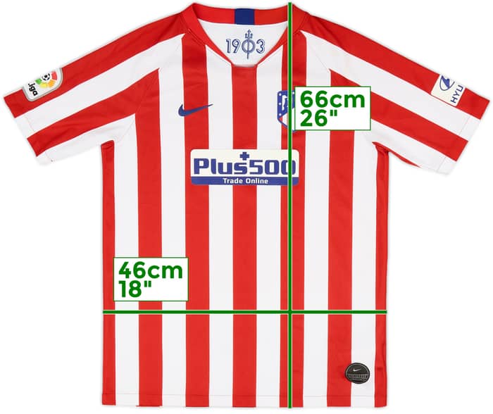 2019-20 Atletico Madrid Home Shirt - 3/10 - (XL.Boys)