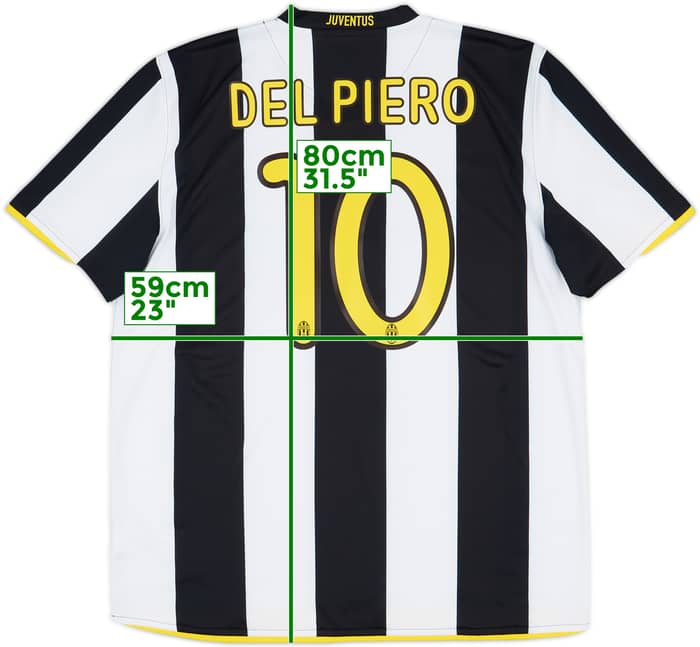 2008-09 Juventus Home Shirt Del Piero #10 - 9/10 - (XL)