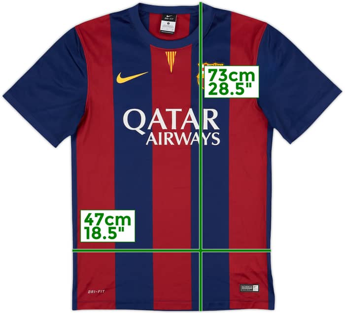 2014-15 Barcelona Basic Home Shirt - 9/10 - (S)