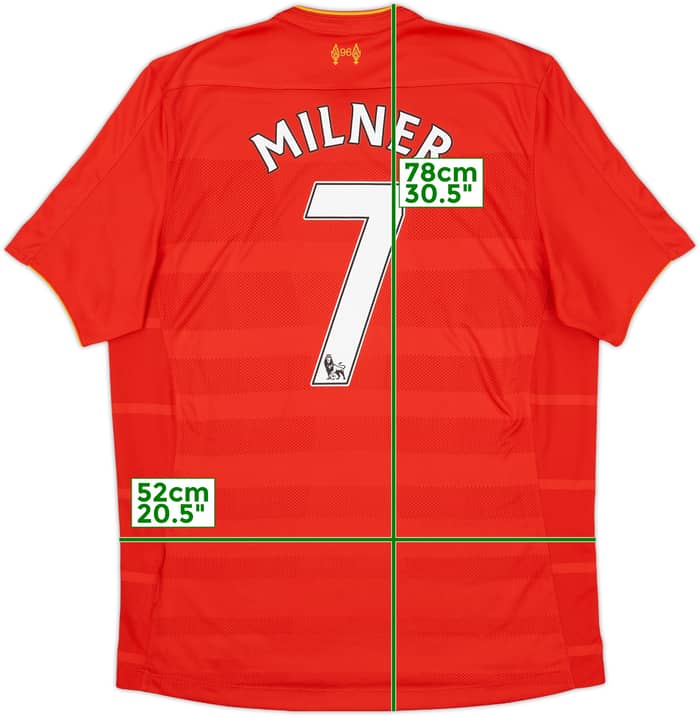 2016-17 Liverpool Home Shirt Milner #7 - 10/10 - (L)