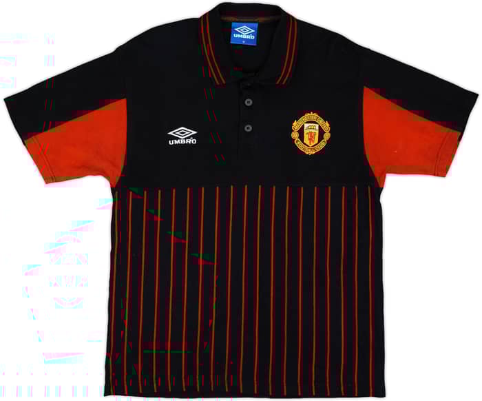 1998-99 Manchester United Umbro Polo Shirt - 8/10 - (M)