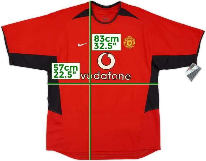 2002-04 Manchester United Home Shirt Beckham #7 (L)