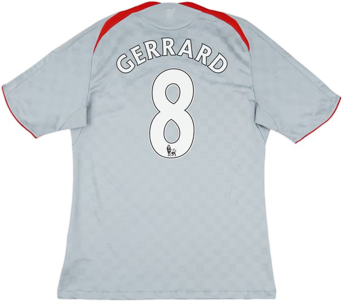 2008-09 Liverpool Away Shirt Gerrard #8 - 6/10 - (M)