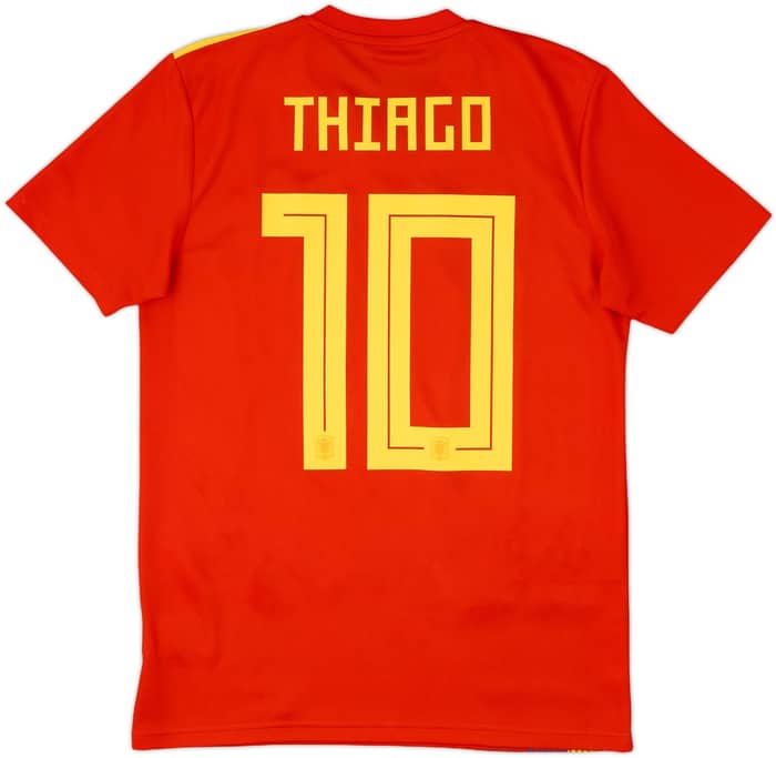 2018-19 Spain Home Shirt Thiago #10 - 8/10 - (S)