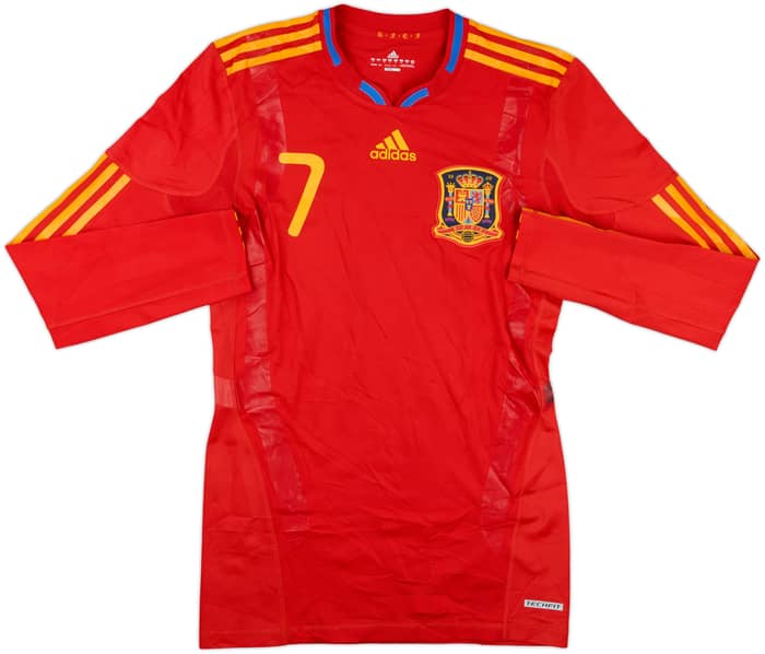 2009-10 Spain Match Issue Home L/S Shirt #7