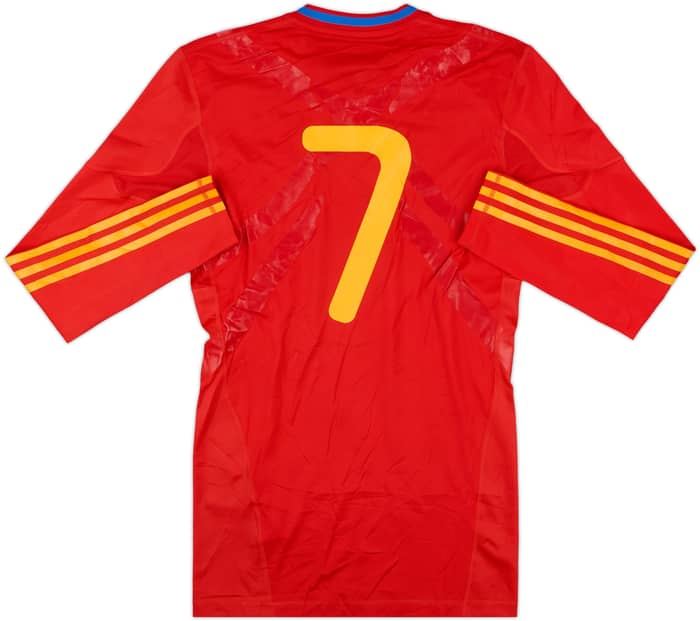 2009-10 Spain Match Issue Home L/S Shirt #7