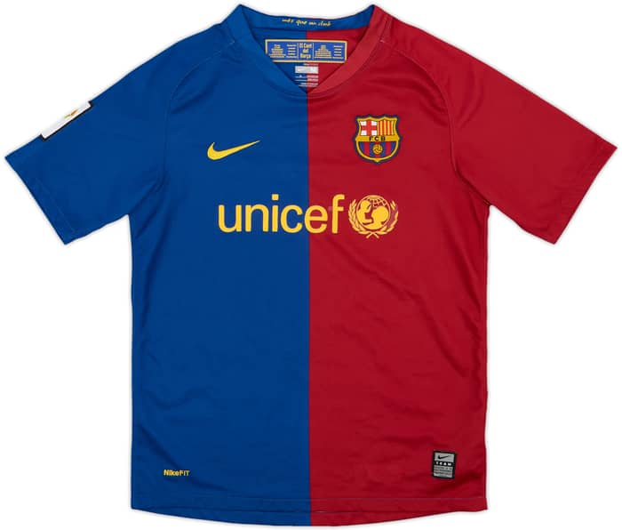 2008-09 Barcelona Home Shirt - 5/10 - (M.Boys)