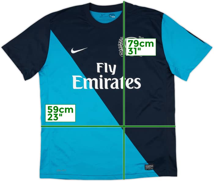 2011-12 Arsenal Away Shirt Rosicky #7 - 9/10 - (XL)