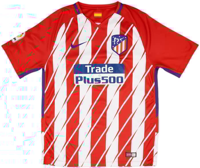 2017-18 Atletico Madrid Home Shirt Koke #6 - 7/10 - (M)