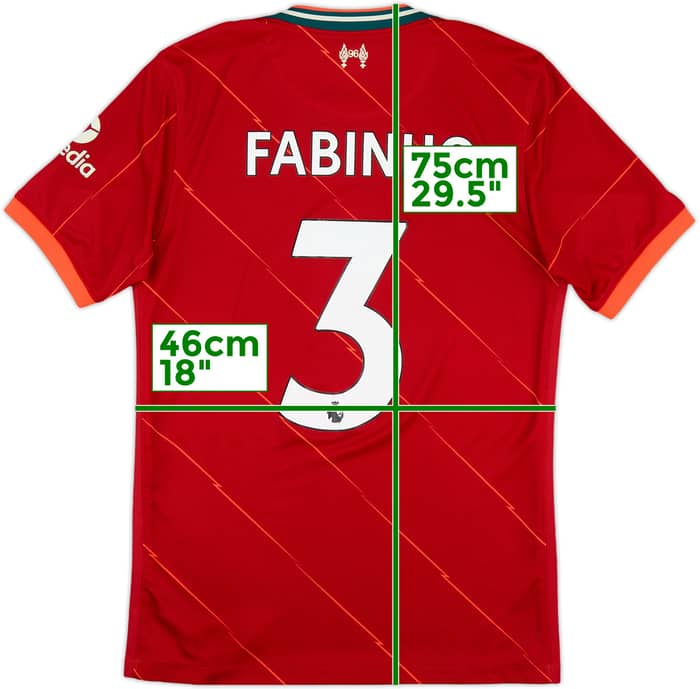 2021-22 Liverpool Home Shirt Fabinho #3 - 7/10 - (S)