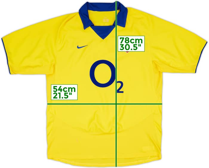 2003-05 Arsenal Away Shirt Vieira #4 - 5/10 - (L)