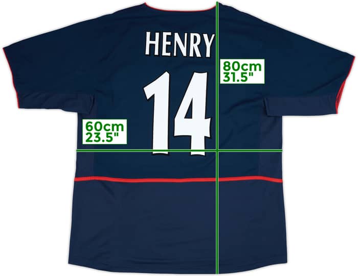 2002-04 Arsenal Away Shirt Henry #14 - 8/10 - (XL)