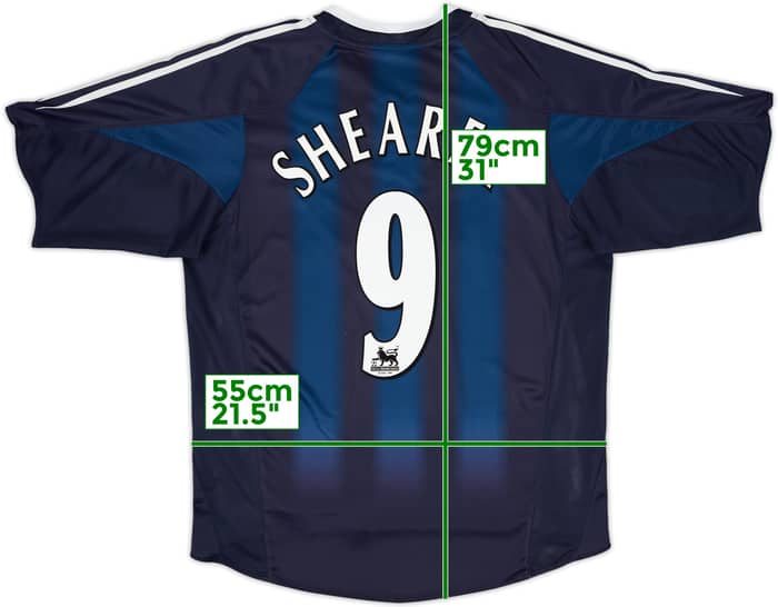 2004-05 Newcastle Away Shirt Shearer #9 - 8/10 - (L)