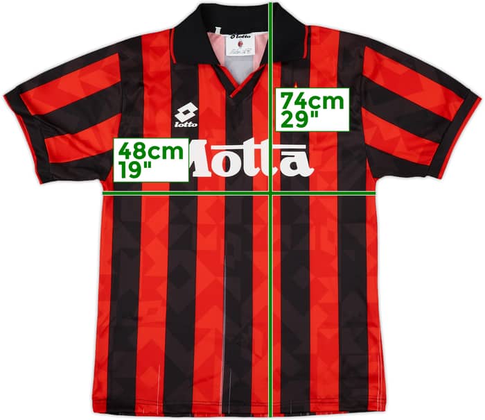 1993-94 AC Milan Home Shirt - 4/10 - (M)