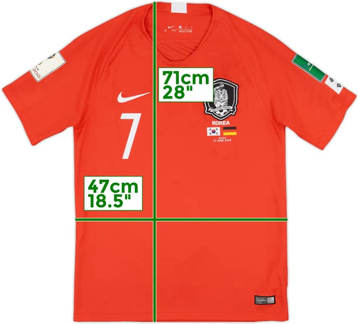 2018-20 South Korea 'vs Germany' Home Shirt H M Son #7 - 8/10 - (M)