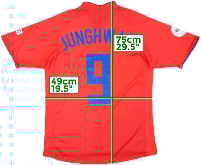 2006-08 South Korea Home Shirt Junghwan #9 - 7/10 - (L)