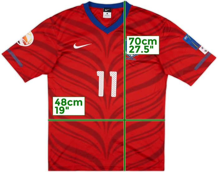 2010-12 South Korea Basic Home Shirt Heung Min #11 - 5/10 - (L)