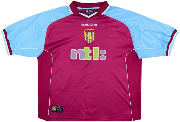 2000-01 Aston Villa Home Shirt Ginola #14 - 6/10 - (XXL) 2000-01 Aston Villa Home Shirt Ginola #14 - 6/10 - (XXL)