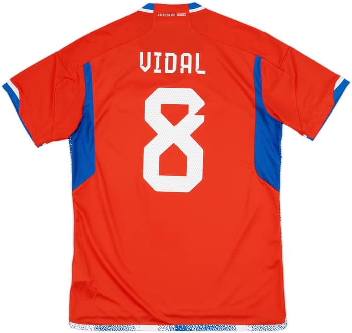 2022-23 Chile Home Shirt Vidal #8 - 10/10 - (L)