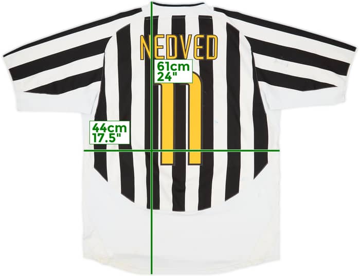 2003-04 Juventus Home Shirt Nedved #11 - 5/10 - (XL)