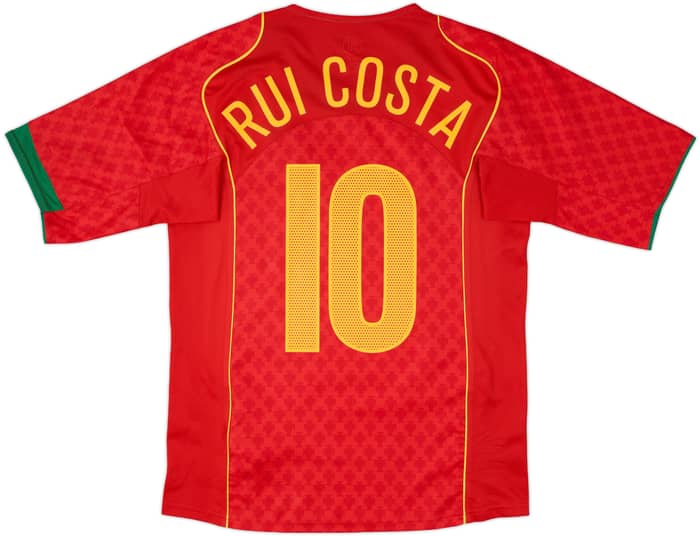2004-06 Portugal Home Shirt Rui Costa #10 - 8/10 - (S)