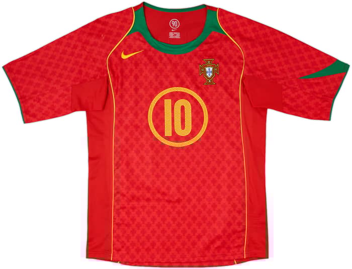 2004-06 Portugal Home Shirt Rui Costa #10 - 8/10 - (S)