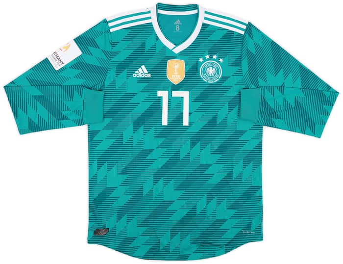 2018 Germany Match Issue Away L/S Shirt Boateng #17