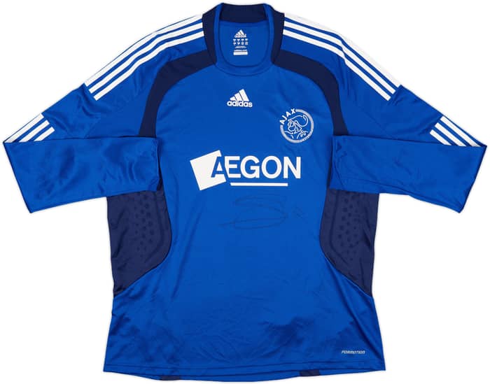 2008-09 Ajax Signed Authentic Away L/S Shirt - 9/10 - (XL)