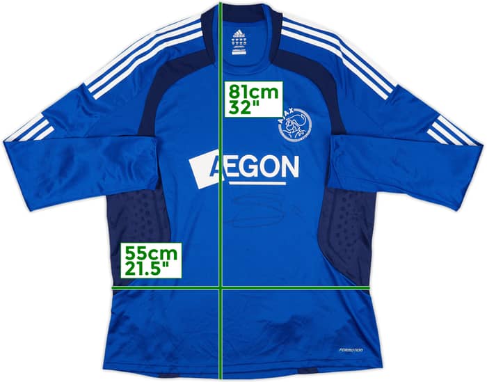2008-09 Ajax Signed Authentic Away L/S Shirt - 9/10 - (XL)