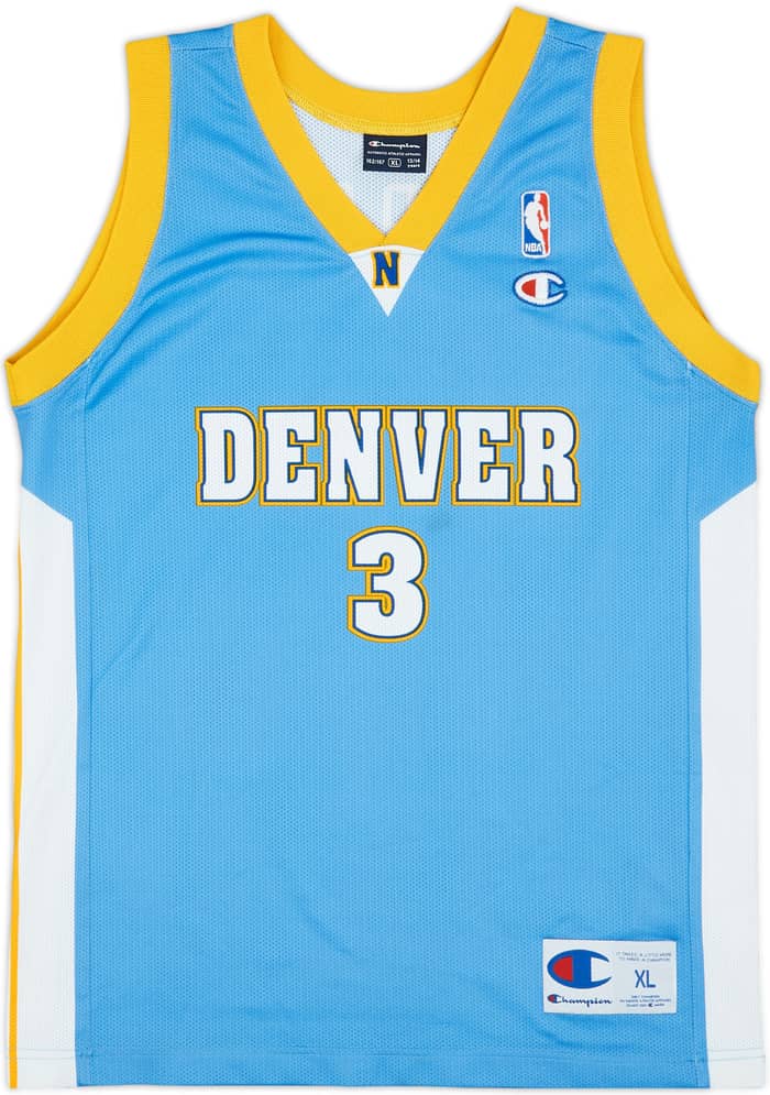 2006-08 Denver Nuggets Iverson #3 Champion Away Jersey - 9/10 - (XL.Boys)