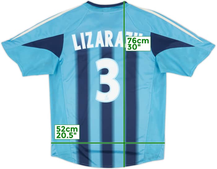 2004-05 Olympique Marseille Away Shirt Lizarazu #3 - 7/10 - (M)