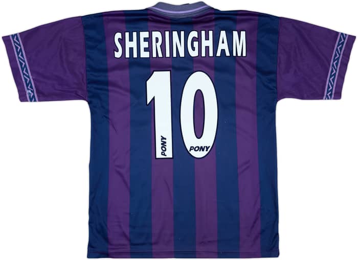 1995-97 Tottenham Away Shirt Sheringham #10 - 7/10 - (M)