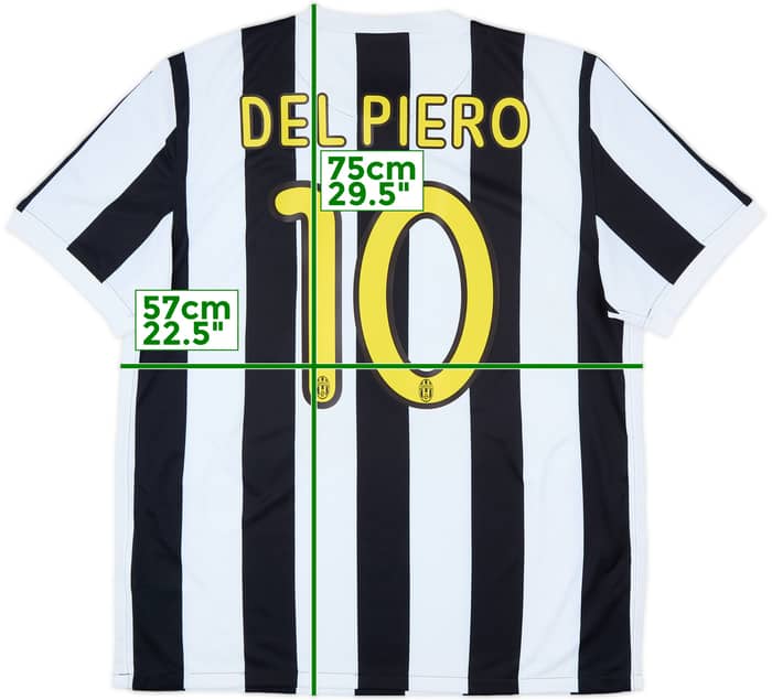 2009-10 Juventus Home Shirt Del Piero #10 - 7/10 - (L)