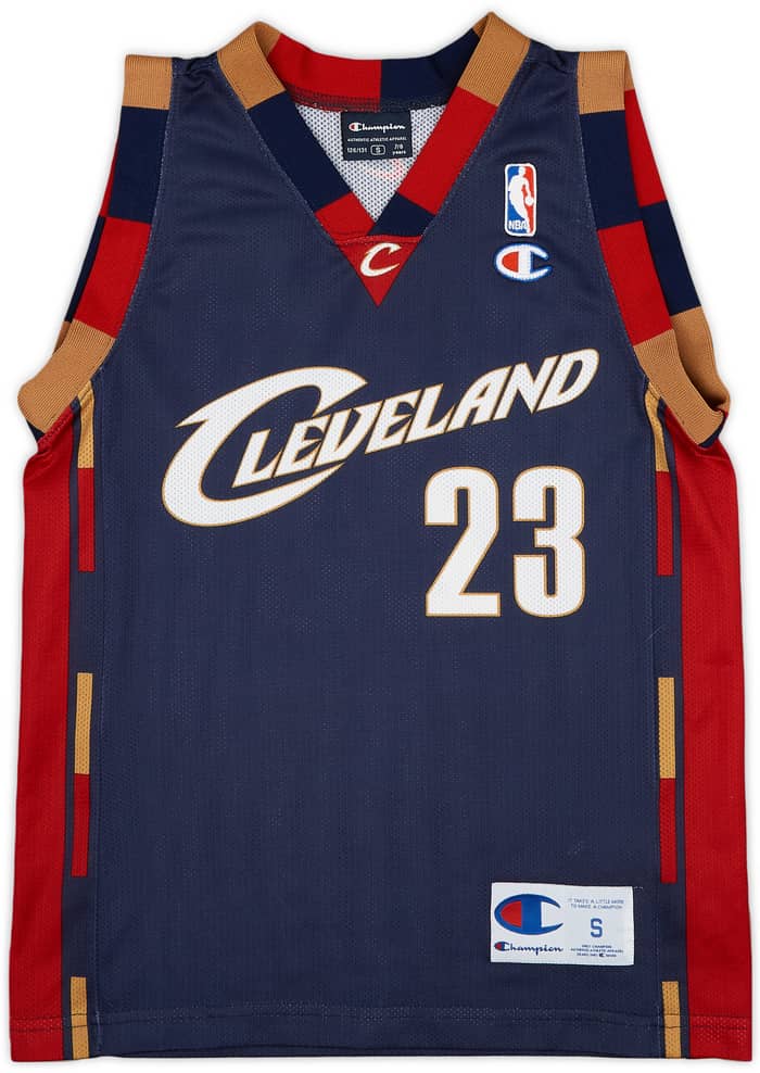 2005-10 Cleveland Cavaliers James #23 Champion Alternate Jersey - 9/10 - (S.Boys)