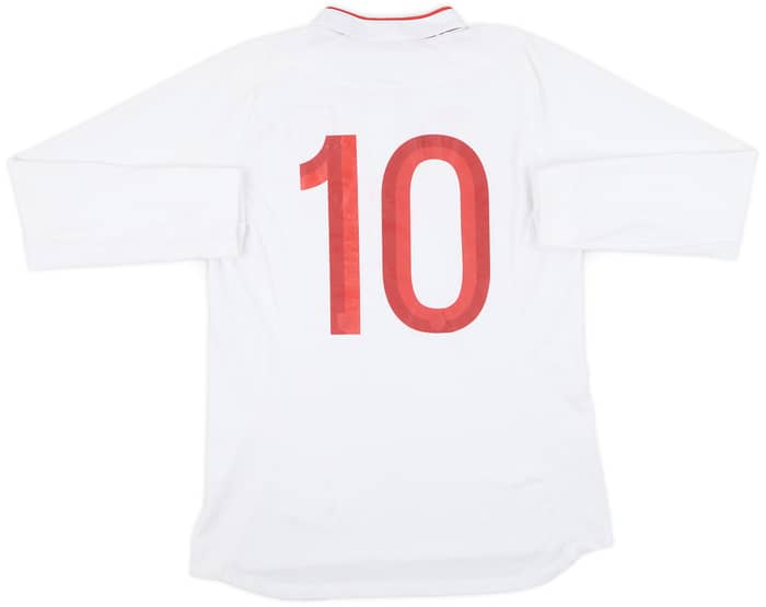 2012-13 England Home L/S Shirt #10 (M)