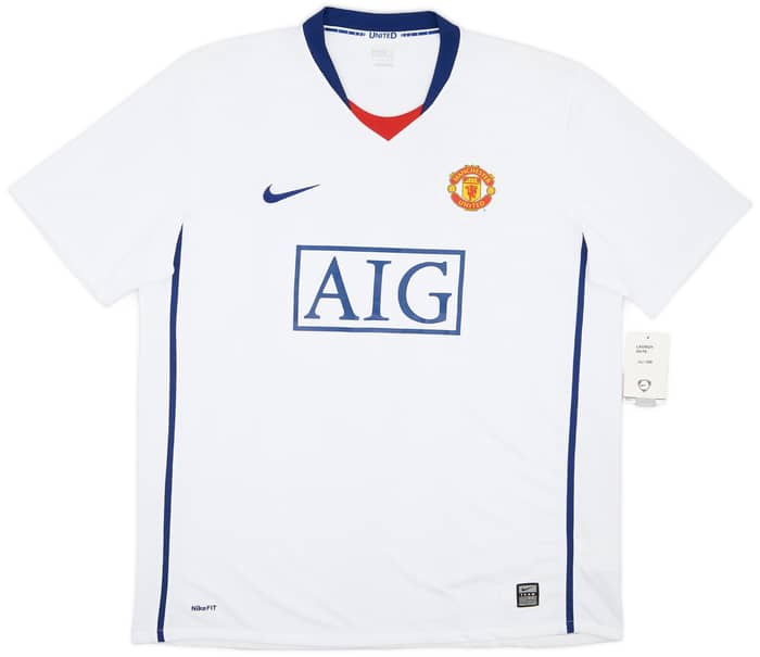 2008-10 Manchester United Away Shirt Evra #3 (XL)