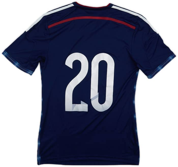 2014-15 Scotland Player Issue Home L/S Shirt #20 - 10/10 - (S)