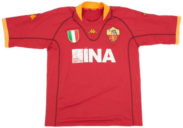 2001-02 Roma Home Shirt Totti #10 - 5/10 - (XXL)