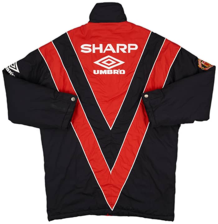1992-93 Manchester United Umbro Padded Bench Coat - 8/10 - (XL)