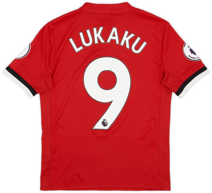 2017-18 Manchester United Home Shirt Lukaku #9 - 8/10 - (M.Boys)