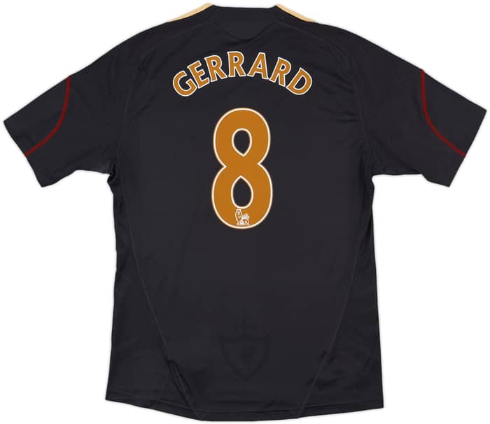 2009-10 Liverpool Away Shirt Gerrard #8 - 6/10 - (L)